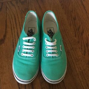 Mint green vans